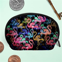 Flamingo Pattern Accessory Pouches (large)  by Valentinaart