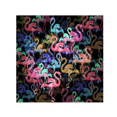 Flamingo Pattern Small Satin Scarf (square)