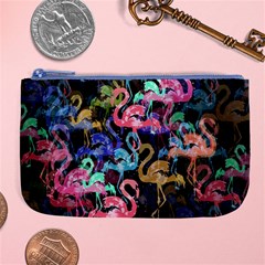 Flamingo Pattern Large Coin Purse by Valentinaart