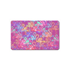 Flamingo Pattern Magnet (name Card) by Valentinaart