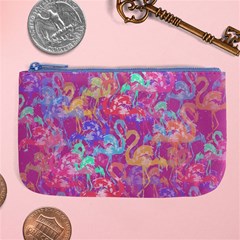 Flamingo Pattern Large Coin Purse by Valentinaart