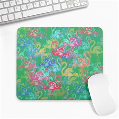 Flamingo Pattern Large Mousepads by Valentinaart