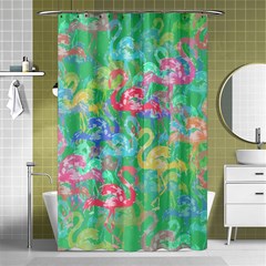 Flamingo Pattern Shower Curtain 48  X 72  (small)  by Valentinaart