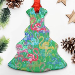 Flamingo Pattern Ornament (christmas Tree) 