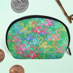 Flamingo Pattern Accessory Pouches (large)  by Valentinaart