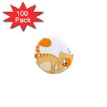 Even Cat Hates Monday 1  Mini Magnets (100 pack)  Front