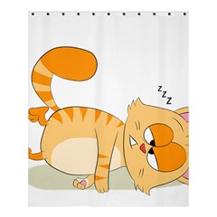 Even Cat Hates Monday Shower Curtain 60  X 72  (medium)  by Catifornia