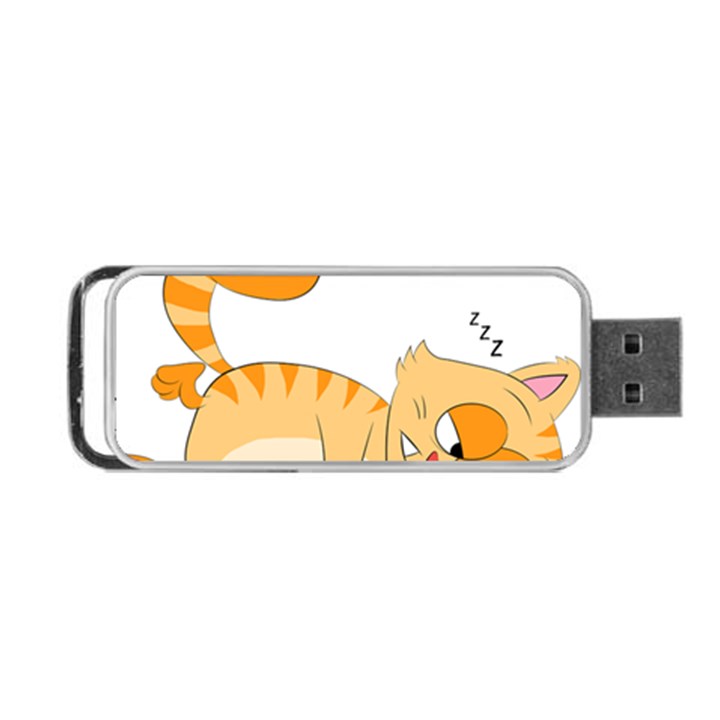 Even Cat Hates Monday Portable USB Flash (One Side)