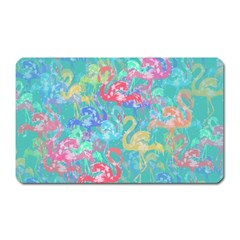 Flamingo Pattern Magnet (rectangular) by Valentinaart