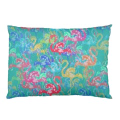 Flamingo Pattern Pillow Case by Valentinaart