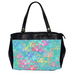 Flamingo Pattern Office Handbags (2 Sides)  by Valentinaart