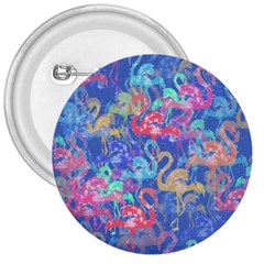 Flamingo Pattern 3  Buttons