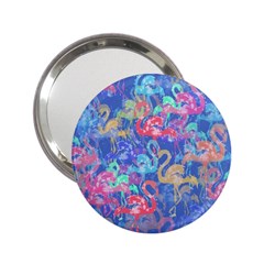 Flamingo Pattern 2 25  Handbag Mirrors by Valentinaart