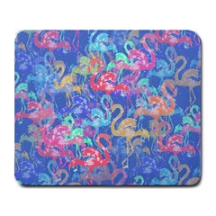 Flamingo Pattern Large Mousepads by Valentinaart