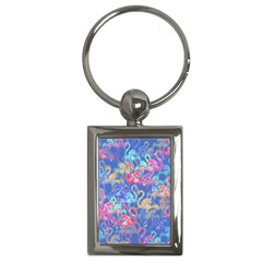 Flamingo Pattern Key Chains (rectangle)  by Valentinaart