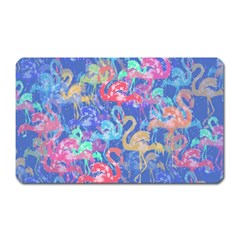 Flamingo Pattern Magnet (rectangular) by Valentinaart