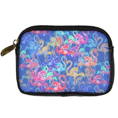 Flamingo Pattern Digital Camera Cases by Valentinaart