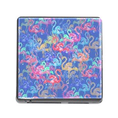 Flamingo Pattern Memory Card Reader (square) by Valentinaart