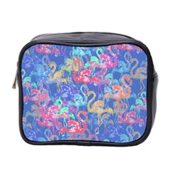 Flamingo Pattern Mini Toiletries Bag 2-side by Valentinaart