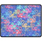 Flamingo pattern Fleece Blanket (Medium)  60 x50  Blanket Front