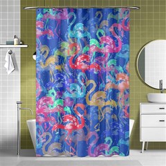 Flamingo Pattern Shower Curtain 48  X 72  (small)  by Valentinaart