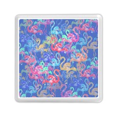 Flamingo Pattern Memory Card Reader (square)  by Valentinaart