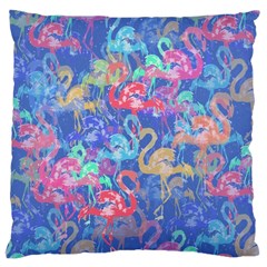 Flamingo Pattern Large Cushion Case (one Side) by Valentinaart