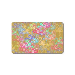 Flamingo Pattern Magnet (name Card) by Valentinaart