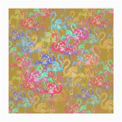 Flamingo Pattern Medium Glasses Cloth (2-side) by Valentinaart