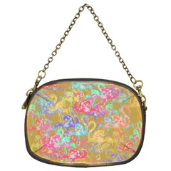 Flamingo Pattern Chain Purses (two Sides) 