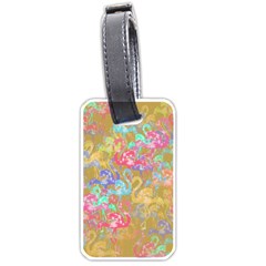 Flamingo Pattern Luggage Tags (one Side)  by Valentinaart