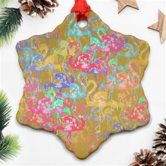 Flamingo Pattern Ornament (snowflake)