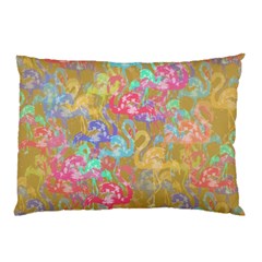 Flamingo Pattern Pillow Case (two Sides) by Valentinaart