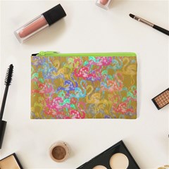 Flamingo Pattern Cosmetic Bag (xs) by Valentinaart