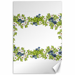 Birthday Card Flowers Daisies Ivy Canvas 24  X 36 