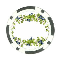 Birthday Card Flowers Daisies Ivy Poker Chip Card Guard (10 Pack) by Nexatart