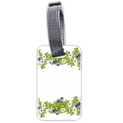 Birthday Card Flowers Daisies Ivy Luggage Tags (two Sides) by Nexatart