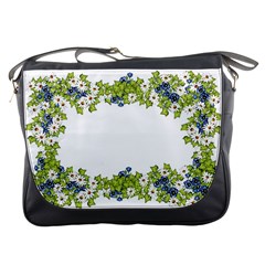 Birthday Card Flowers Daisies Ivy Messenger Bags by Nexatart