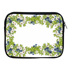 Birthday Card Flowers Daisies Ivy Apple Ipad 2/3/4 Zipper Cases by Nexatart