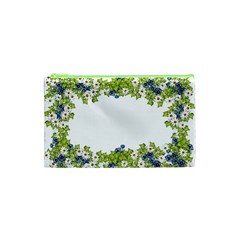 Birthday Card Flowers Daisies Ivy Cosmetic Bag (xs) by Nexatart