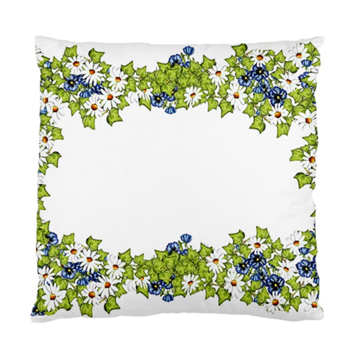 Birthday Card Flowers Daisies Ivy Standard Cushion Case (Two Sides)