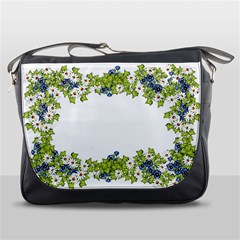 Birthday Card Flowers Daisies Ivy Messenger Bags by Nexatart