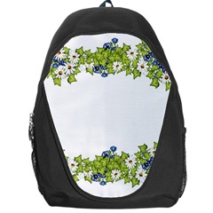 Birthday Card Flowers Daisies Ivy Backpack Bag by Nexatart