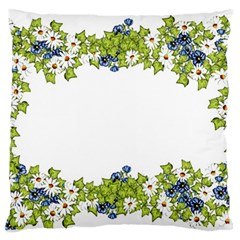 Birthday Card Flowers Daisies Ivy Standard Flano Cushion Case (two Sides) by Nexatart