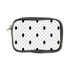 Black White Hexagon Dots Coin Purse by Mariart