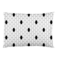 Black White Hexagon Dots Pillow Case (two Sides)