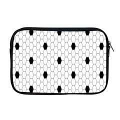 Black White Hexagon Dots Apple Macbook Pro 17  Zipper Case by Mariart