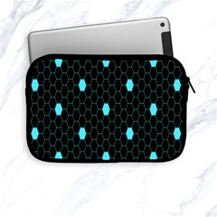 Blue Black Hexagon Dots Apple Ipad Mini Zipper Cases by Mariart