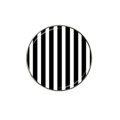 Black White Line Vertical Hat Clip Ball Marker by Mariart