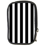 Black White Line Vertical Compact Camera Cases Front